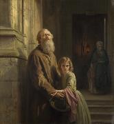 Josephus Laurentius Dyckmans The Blind Beggar USA oil painting artist